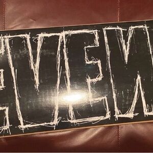 Revenge Black and White Graphic Skateboard Deck